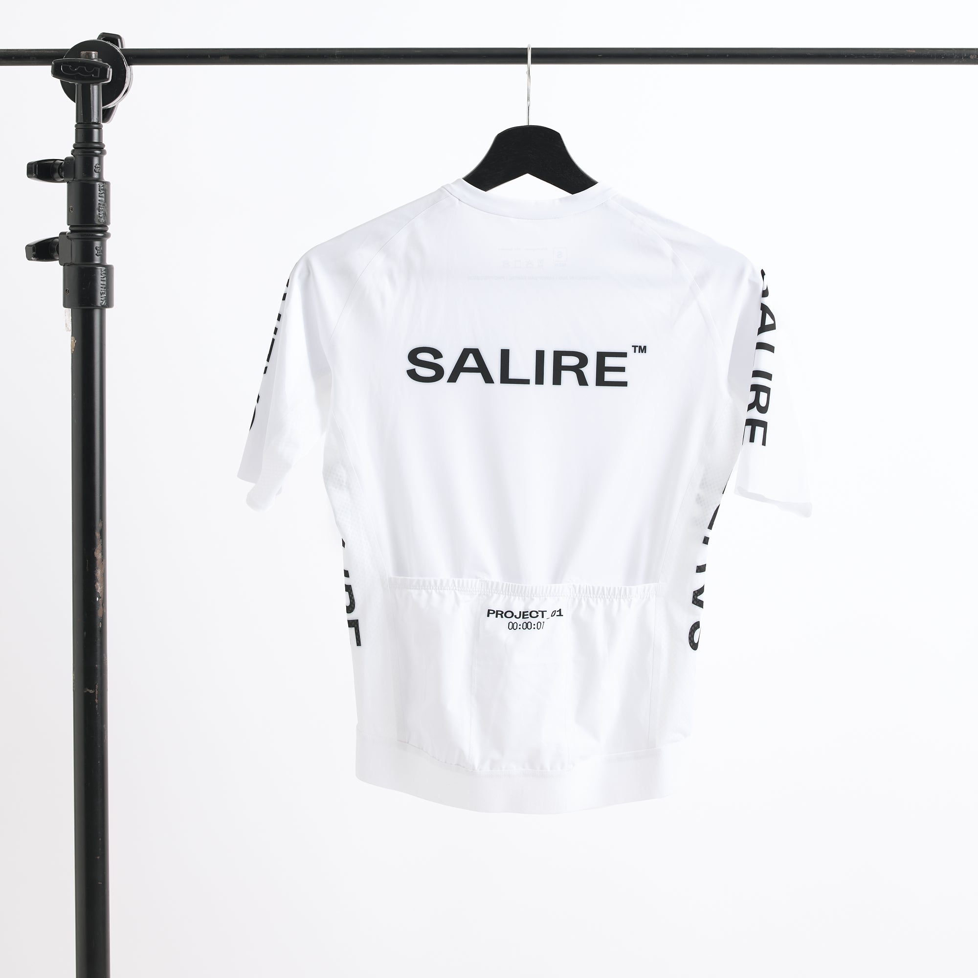 Salire men's white cycling jersey
