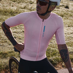 Salire men's pink cycling jersey