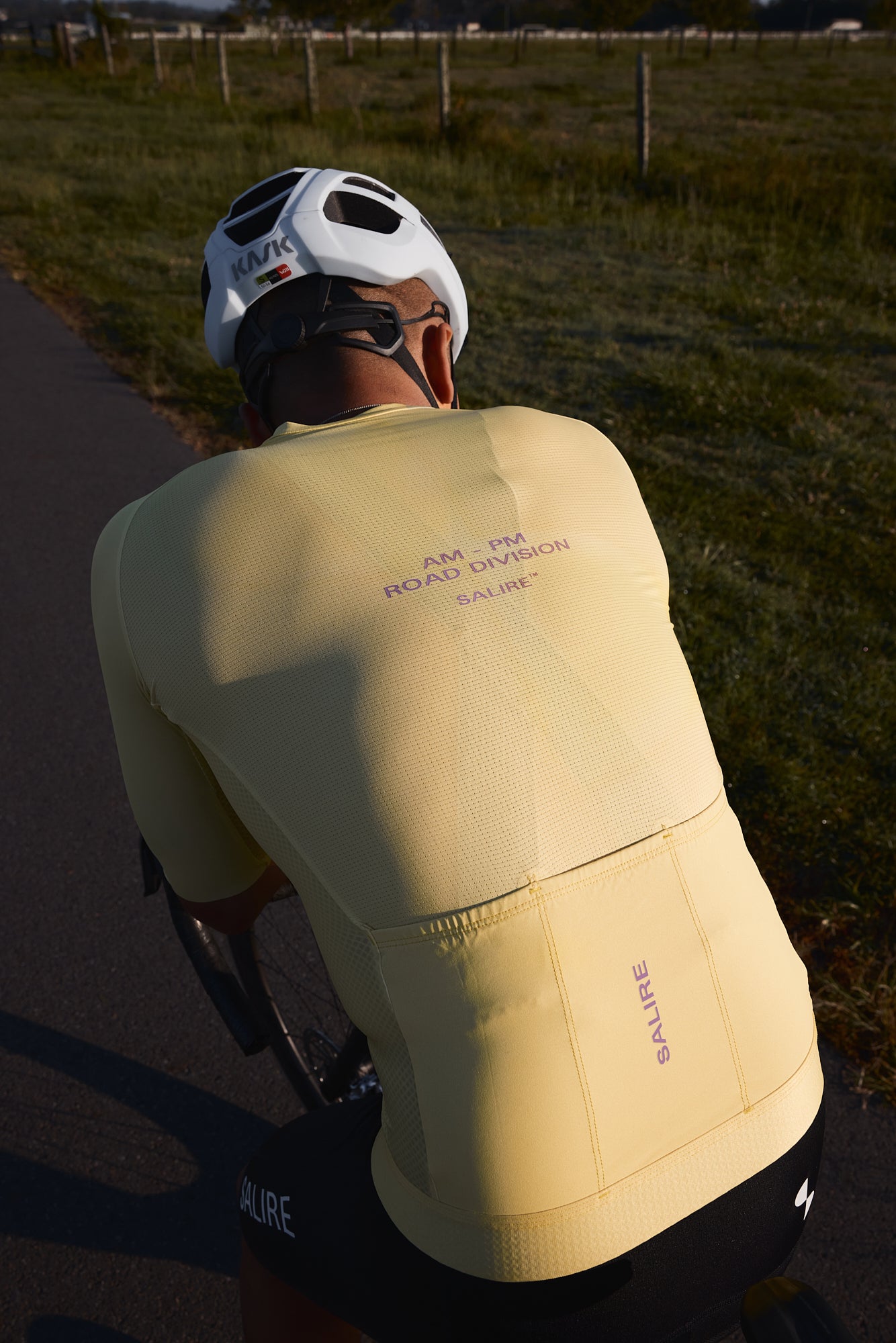 Salire men's yellow cycling jersey