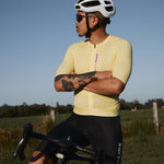 Salire men's yellow cycling jersey