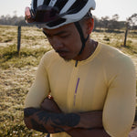 Salire men's yellow cycling jersey