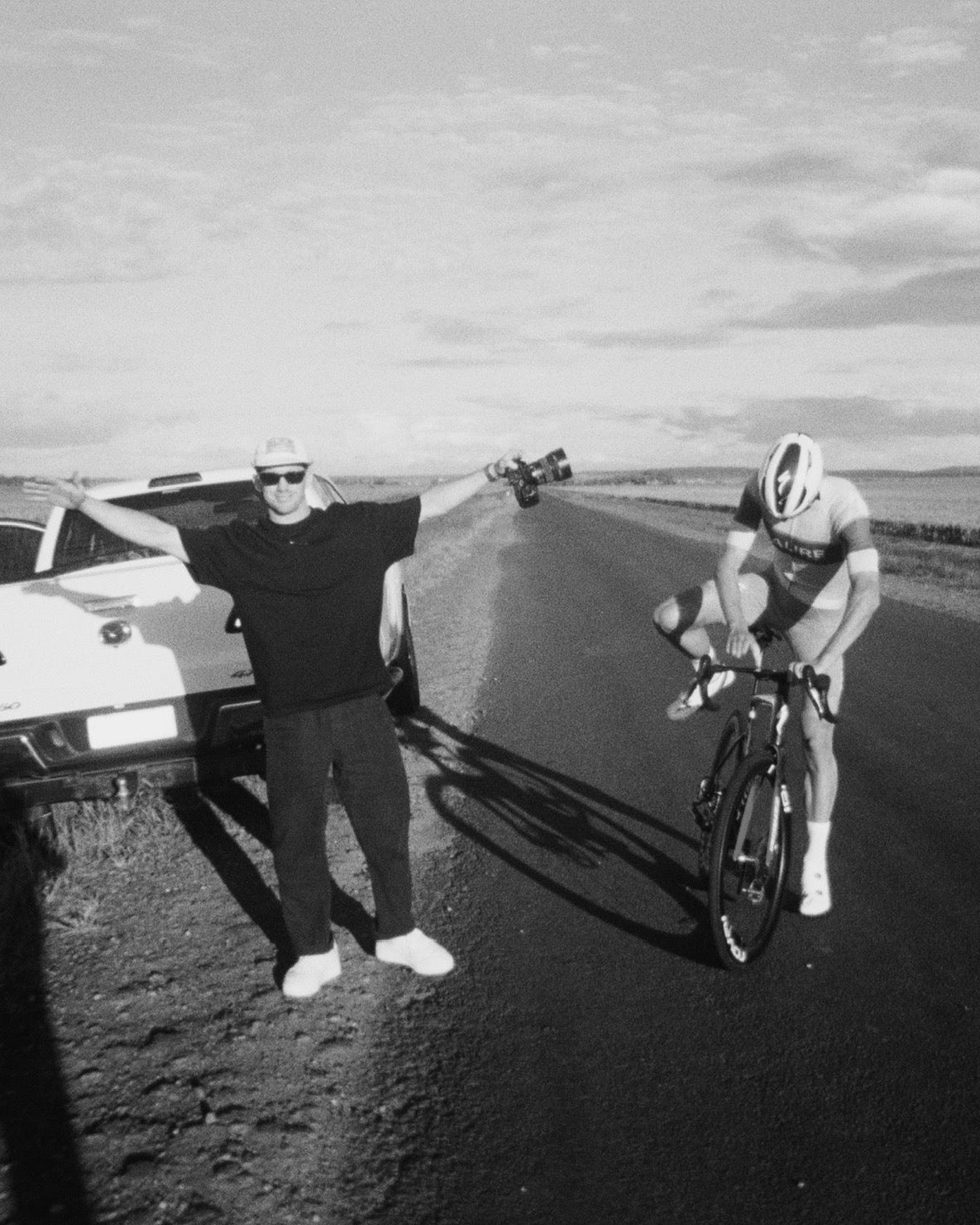 Salire founder with a friend